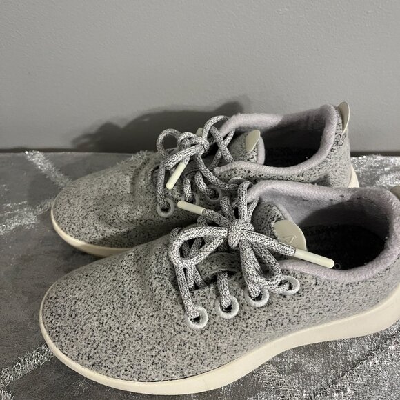 Allbirds Women's Wool Runner Dapple Grey Cream Sole Size 6 - Picture 3 of 7